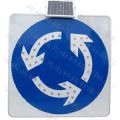 供应四川泸州太阳能环岛标志太阳能环岛指示灯太阳能环岛行驶标牌